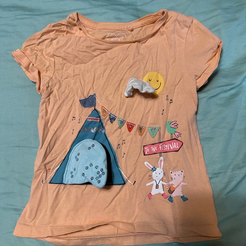 Next Kids Peach Festival Tee with Graphic